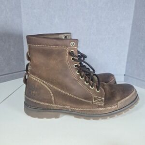 Timberland Brown Leather Lace-Up Men's Boots